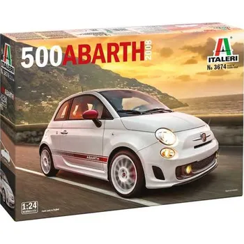 Plastikový model 500 Abarth (2008) - Italeri Model Kit 3674