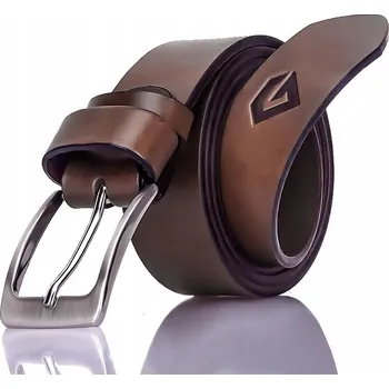 Opasek Kožený HNĚDÝ Pánský Pásek Gracio Klasický