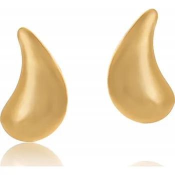 Náušnice POZLACENÉ, VELKÉ NÁUŠNICE, OHÝBANÉ KAPKY (P24/WIO/19AU)