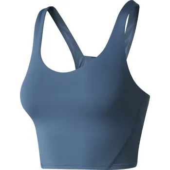 Podprsenka Sportovní podprsenka The North Face W Jaida Long Line Bra Velikost podprsenky: S / Barva: šedá