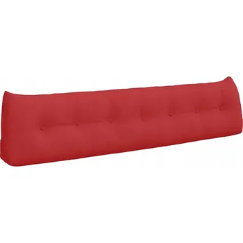 Polštář Polštář na záda Červená 200 x 24 x 50 cm textil