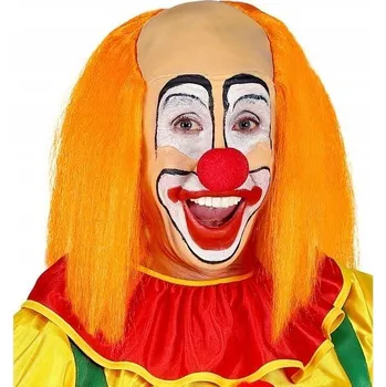Karnevalová paruka Maska na obličej Widmann latex klaun, vícebarevná