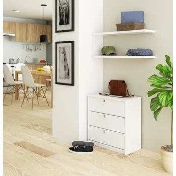 Botník Výklopný botník FENRI - bílý