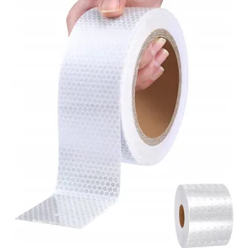 5 cm * 25 m Bílá reflexní fólie Reflexní páska Samolepicí