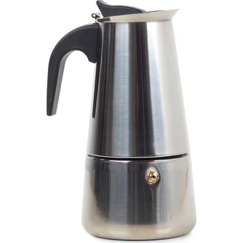 Příprava nápoje Verk 07007 Moka konvice 6 - 300 ml - stříbrná