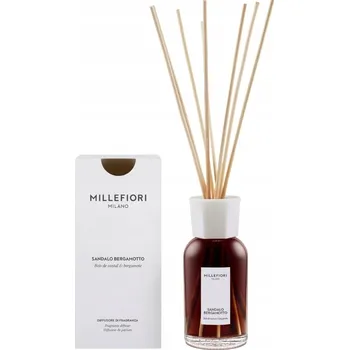 Vonná tyčinka Millefiori vonné tyčinky 250 ml SANDALO BERGAMOTTO (Santalové dřevo a Bergamot)