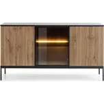 Piaski Komoda Sento K 154 s LED osvětlením provedení - vyber: černá + dub wotan