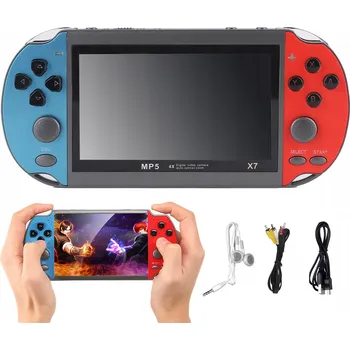 Herní konzole PŘENOSNÁ HERNÍ KONZOLE X7 1000 HER RETRO MINI