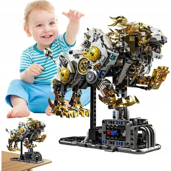ostatní stavebnice Stavebnice 1073 dílů Mechanický lev pro milovníky zvířat
