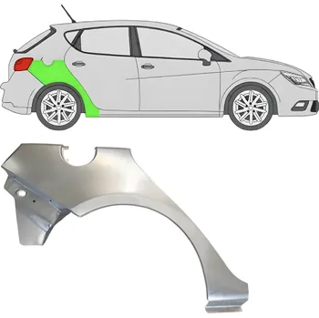 Blatník karosérie Lem zadního blatníku / Pravá Seat Ibiza 2008-2017