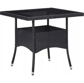 Jídelní stůl Stůl VidaXL technorattan čtvercový 80 x 80 x 75 cm