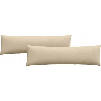 Polštář Pohovkové polštáře 2 pcs Krémová 145 x 40 cm textil