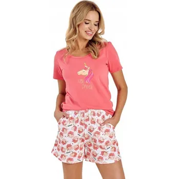 Dámské pyžamo Taro dámské pyžamo bavlna růžové velikost M