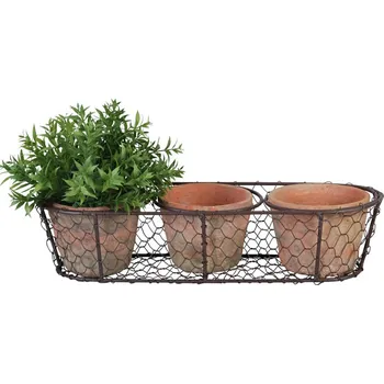 Květináč Květináč beton béžový Esschert Design 37,2 cm x 13,5 x 8,5 cm