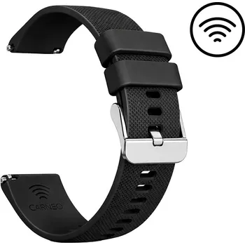 Chytré hodinky Platební řemínek Carneo Pay - černý silikonový, 22mm