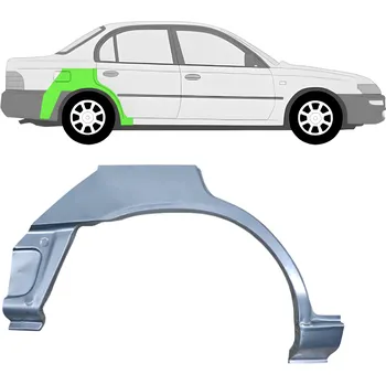 Blatník karosérie Lem zadního blatníku na Toyota Corolla 1991-1998 SEDAN / Pravá