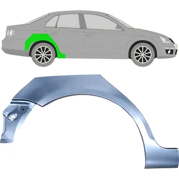 Blatník karosérie Lem zadního blatníku / Pravá VW Jetta 05-10