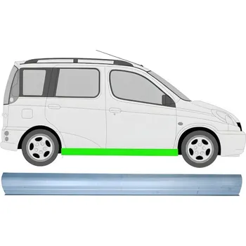 Prah karosérie Opravný plech prahu na Toyota Yaris Verso 1999-2005 / Pravá