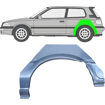 Blatník karosérie Lem zadního blatníku na Toyota Corolla 1987-1994 / Levá