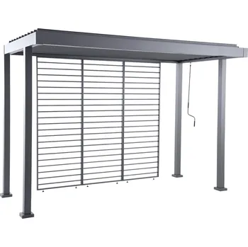 Pergola Sunfun Pergola s nastavitelnou střechou BBQ, půdorysný rozměr: 3,4 × 1,6 m, výška: 2,35 m, antracit&nbsp;GFA40037D