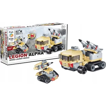 ostatní stavebnice Stavebnice 2v1 fun4kids Legion Alpha Raketové vozidlo raketomet