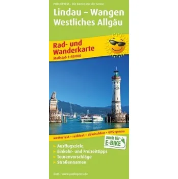 PublicPress Rad- und Wanderkarte Lindau - Wangen - Westliches Allgäu