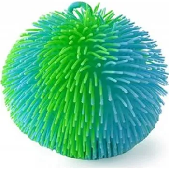 Dětské zboží Mac Toys SPORTO - Střapatý duhový míč se světlem - zeleno modrá