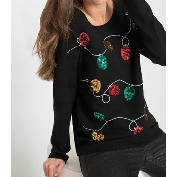 Dámský svetr B.P.C. svetr, vánoční ozdoby z flitrů, velikost vel.