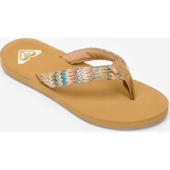 Dámské žabky ROXY Dámské žabky Porto Raffia 37 BÉŽOVÁ