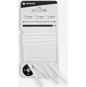 Tkaničky do bot ARTENGO Ploché tkaničky bílé 110cm BÍLÁ