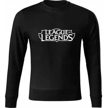 Pánská mikina Mikina bez kapuce D296 LEAGUE OF LEGENDS HRA černá vel XL