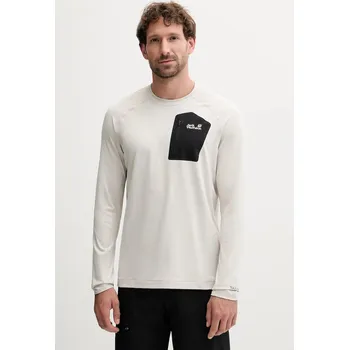 Sportovní tričko s dlouhým rukávem Jack Wolfskin PRELIGHT A65168 béžová 01X, vel. S