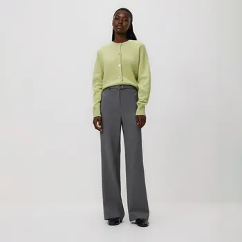 Dámské kalhoty Reserved - Kalhoty s páskem - světle šedá - 907HU-09M - 907HU-09M-S