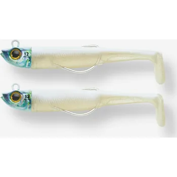 Nástraha CAPERLAN Měkká nástraha na mořský rybolov texan Combo Ancho 90 12 g 2 ks bílá BÍLÁ