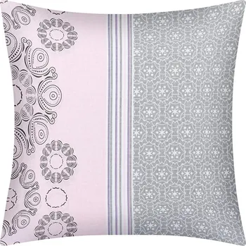 Povlak na polštářek Povláček bavlněný Růžová,Šedá,Bílá 90/133B 40x40 cm