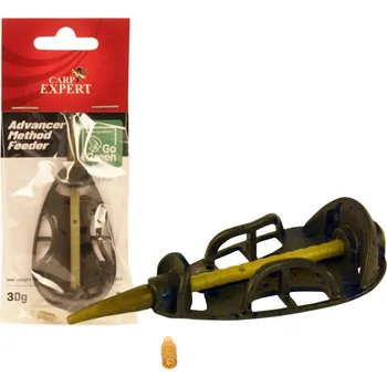 CARP EXPERT ADVANCER METHOD FEEDER KOŠÍK GO GREEN SLITINA ZINKU - 30G