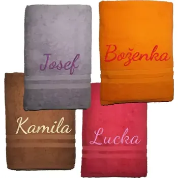 Osuška Froté osuška se jménem 70x140cm vz.2 tmavě modrá