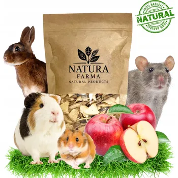 Krmivo pro hlodavce PAMLSEK PRO KRÁLÍKY A KŘEČKY NATURA FARMA SUŠENÉ JABLKO 150 G