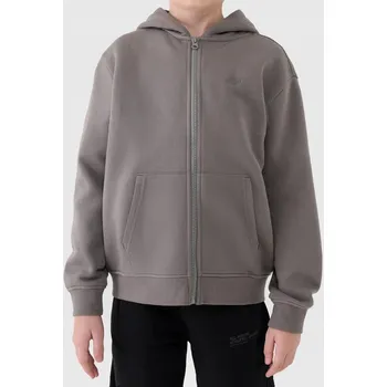 Chlapecká mikina Tepláková rozepínací mikina 4F M1944 s kapucí, zateplená, velikost 152.