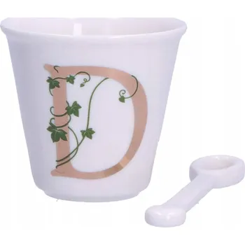 LA PORCELLANA BIANCA UNICO Šálek s lžičkou 75 ml, Vzor D