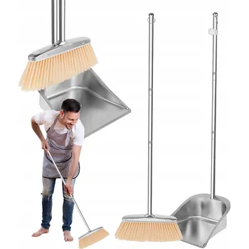 Koště Úklidová sada na zametání 114 cm Leniuch - koště s tyčí a lopatkou
