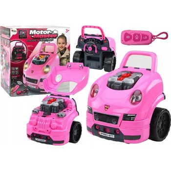 ostatní stavebnice Dílna Auto Motor Na Šroubování Sada pro Kutily Růžová