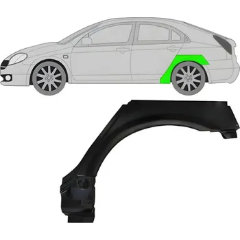 Blatník karosérie Lem zadního blatníku na Nissan Primera 2001-2007 / Levá