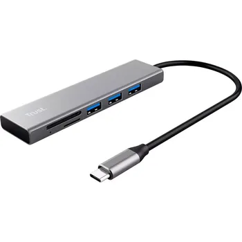 USB hub Trust HALYX USB-C Hub, Card reader