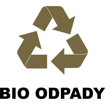 Odpadkový koš Nálepka koš na tříděný odpad BIO ODPAD