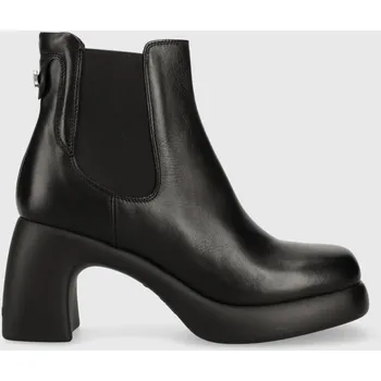 Dámská zimní obuv Kožené kotníkové boty Karl Lagerfeld ASTRAGON KL33840.000 černá 99X, EUR 40