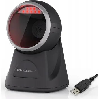Kancelářská technika Čtečka čárových kódů 1D / 2D Qoltec 50879 USB, stolní