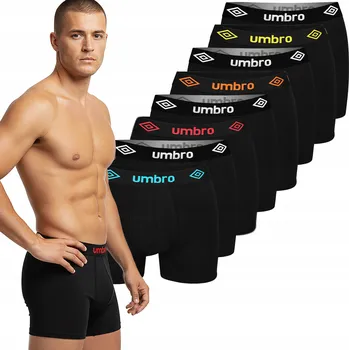 Pánské oblečení Pánské boxerky Umbro, vícebarevné, bavlněné, 8 kusů, velikost M