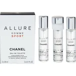 Chanel Allure Homme Sport 3x20 ml 20 ml toaletní voda náplň pro muže
