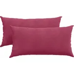 Pohovkové polštáře 2 pcs Víno Červené 80 x 40 cm